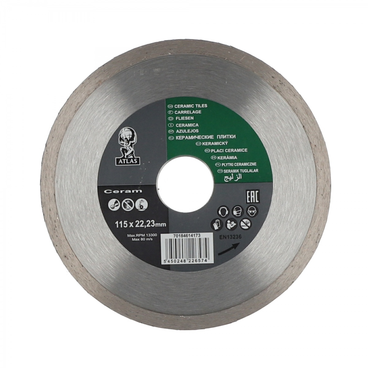 DISCO DIAMANT DESBASTE 115MM TURBO