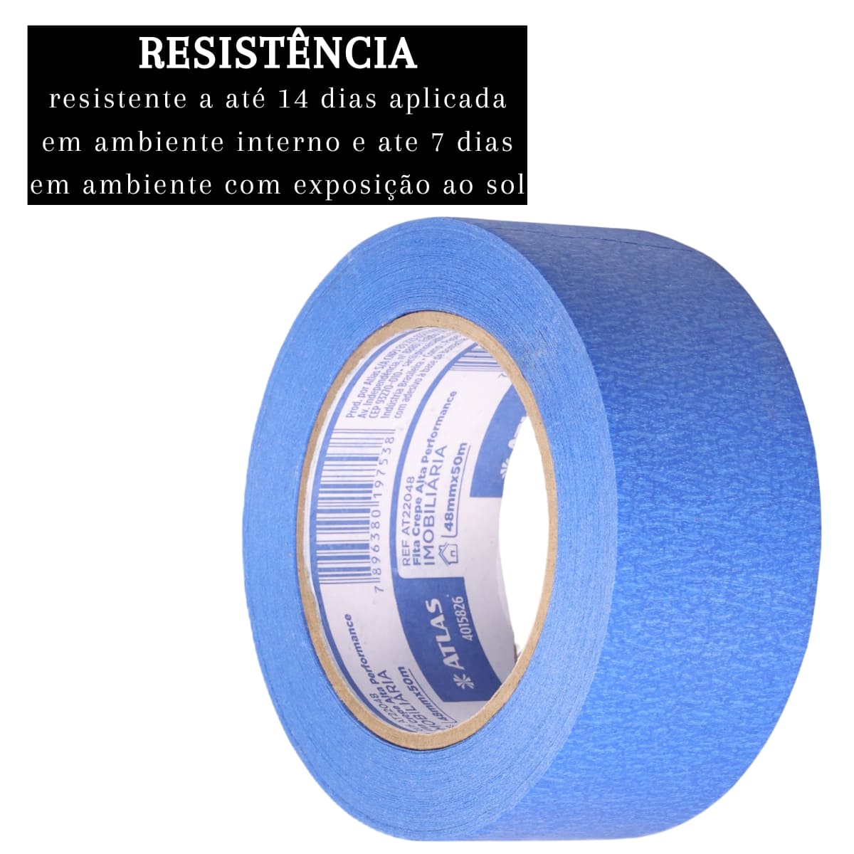 FITA CREPE IMOBILIARIA AZUL 48MMX50M