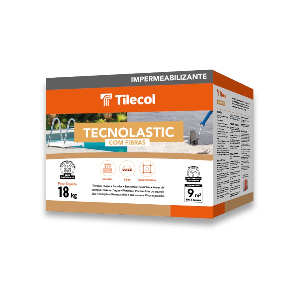 IMPERMEABILIZANTE TECNOLASTIC COM FIBRAS 18KG