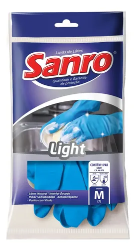 LUVA LATEX SANRO LIGHT C GRANDE
