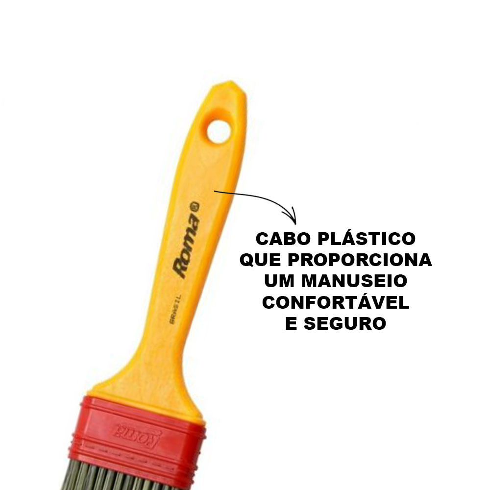 PINCEL CERDA SINTETICA 317 VERMELHO G 3 ROMA