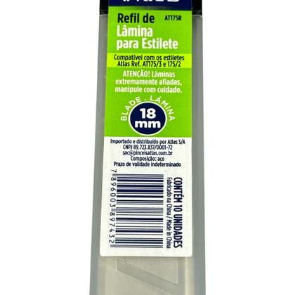 REFIL DE LAMINA PARA ESTILETE 18MM