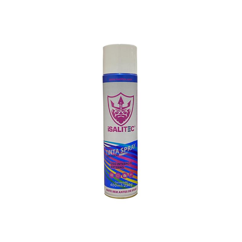 TINTA SPRAY USO GERAL BRANCO BRILHOSO 400ML/240G - ISALITEC